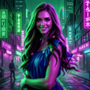 赛博朋克风格示例