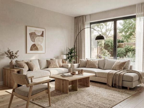 Modern living room interior design, mini